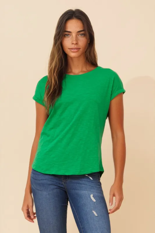 LORETTA SOLID T-SHIRT sold by Rockmans