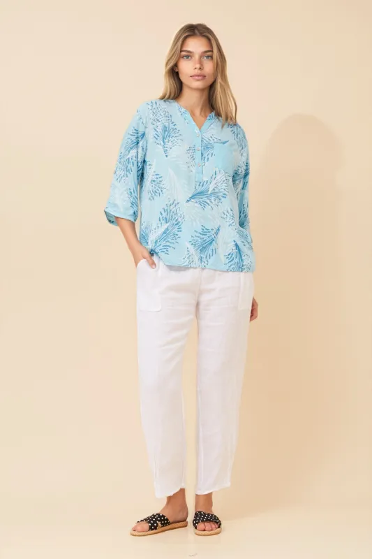 ROSETTA LEAF PRINT SHIRT sold by Rockmans