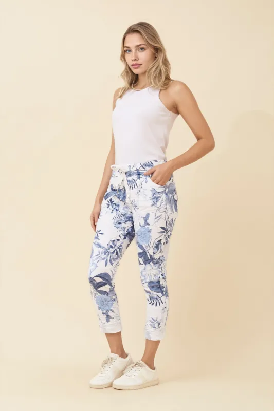 JANJA FLORAL JOGGER PANTS sold by Rockmans