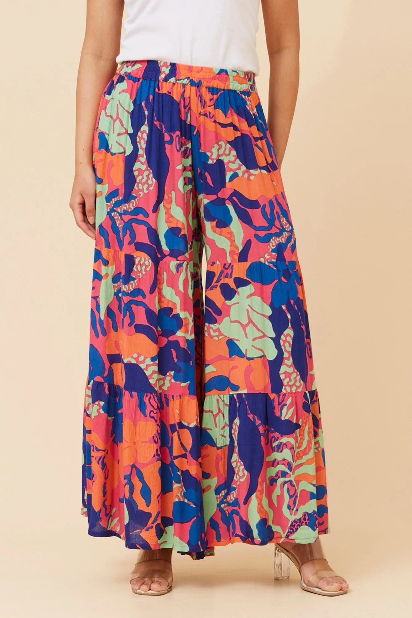 ZAELIA ABSTRACT PRINT PANTS sold by Rockmans product image thumbnail 2