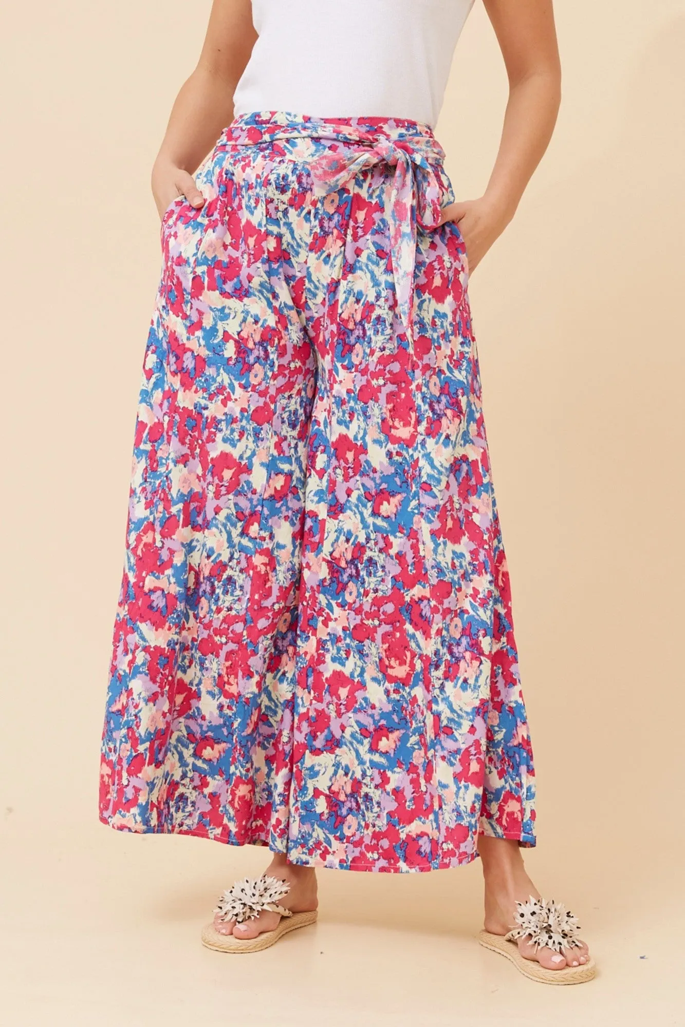 ANETTA ABSTRACT PRINT PANTS sold by Rockmans product image thumbnail 3