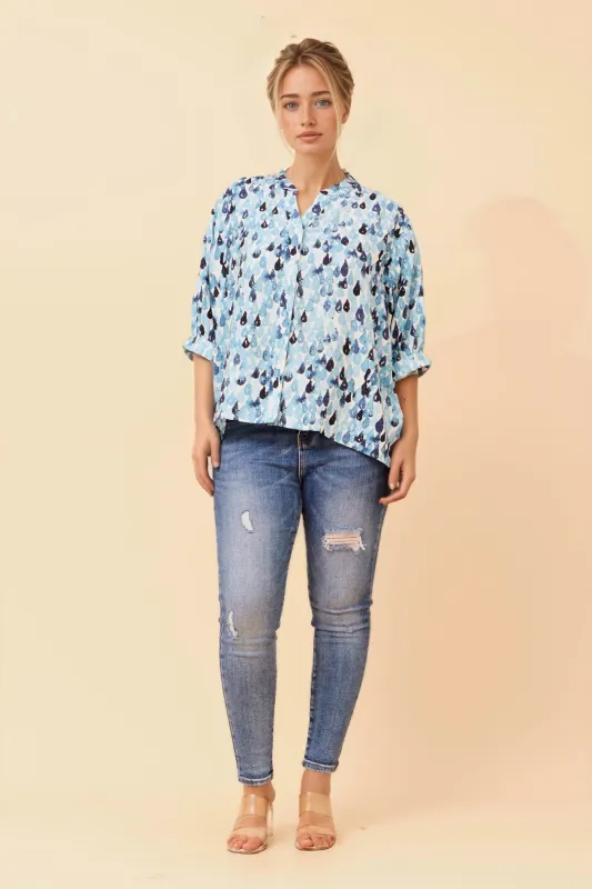 BELINA ABSTRACT PRINT SHIRT made by Rockmans