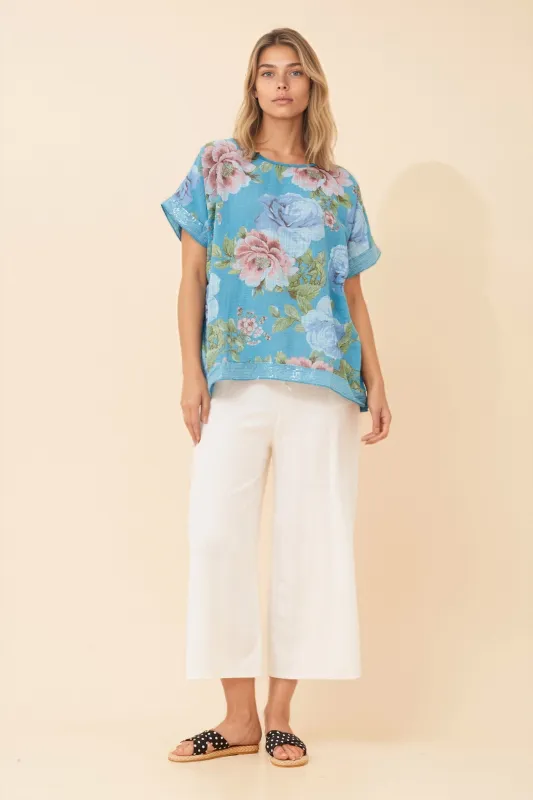 SOULA FLORAL PRINT TOP sold by Rockmans