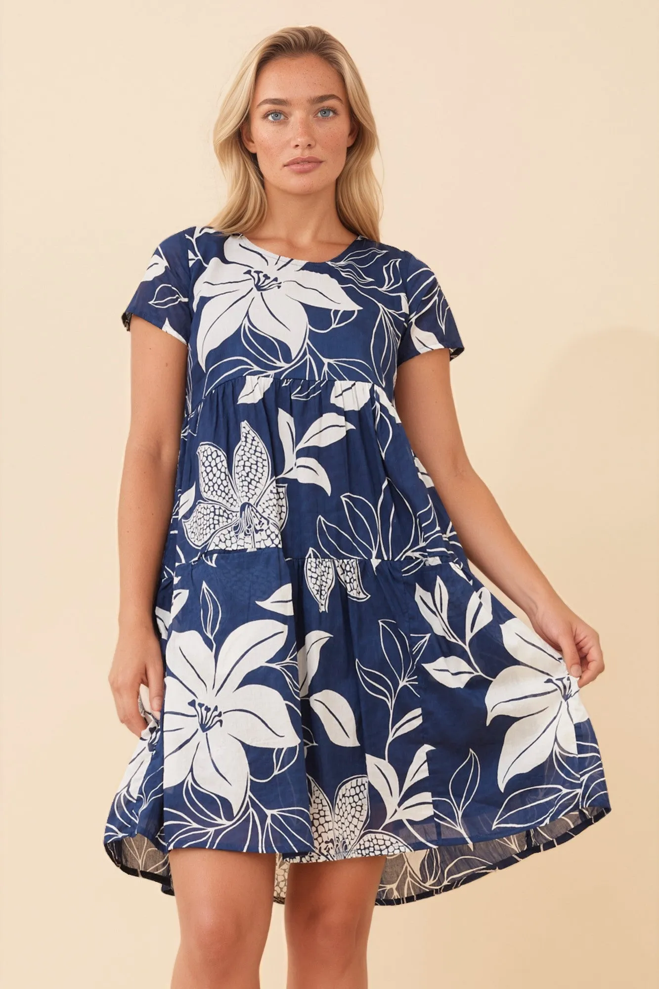 AARNA LEAF PRINT DRESS sold by Rockmans