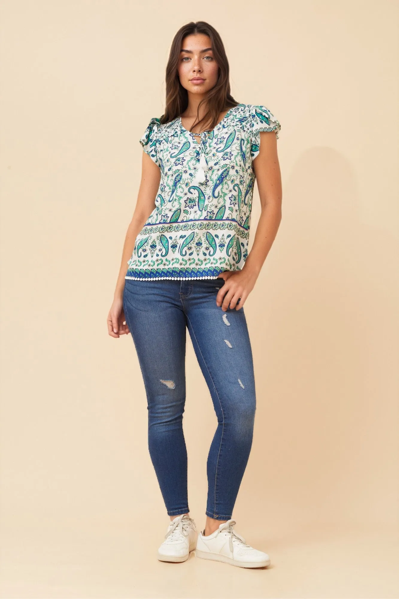 PAISLEY PRINT TOP sold by Rockmans product image thumbnail 4