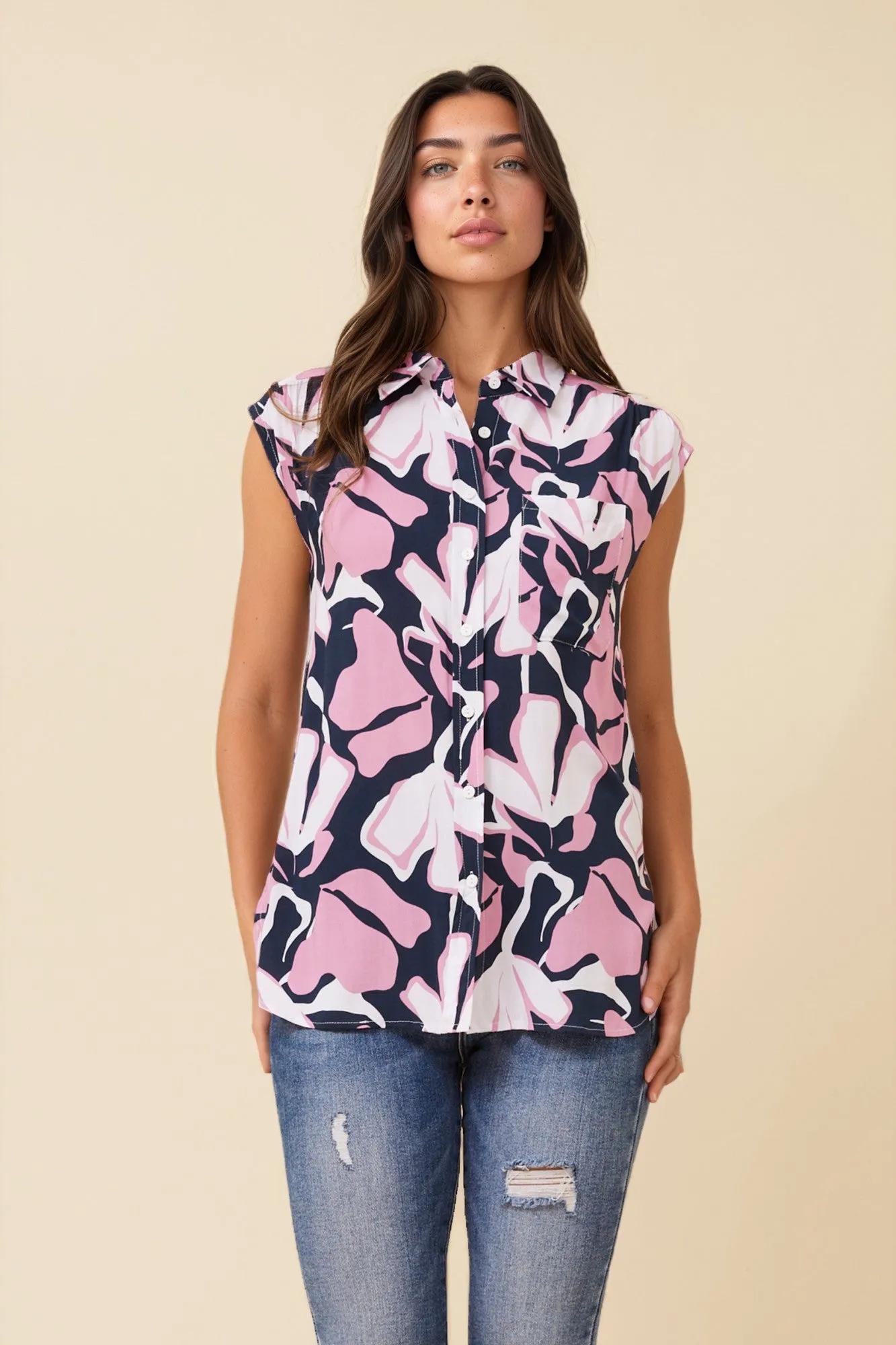NEVIS FLORAL SHIRT sold by Rockmans