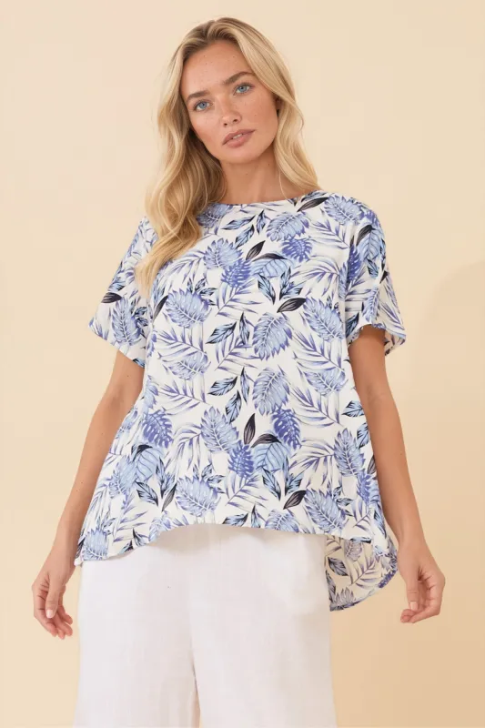 MALISSA LEAF PRINT TOP sold by Rockmans