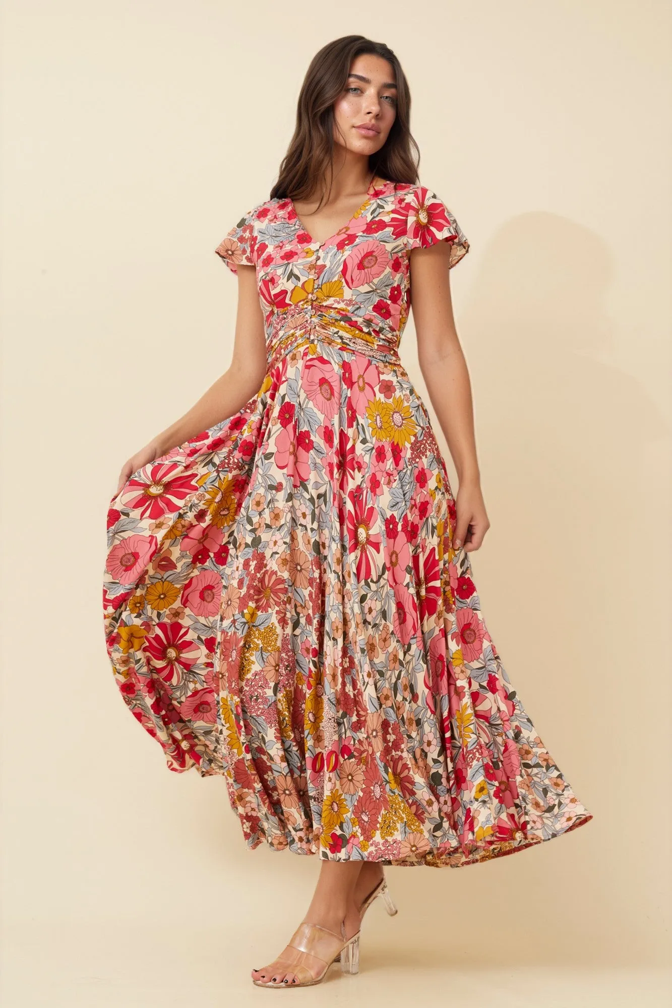 MALIBU FLORAL MAXI DRESS sold by Rockmans product image thumbnail 5