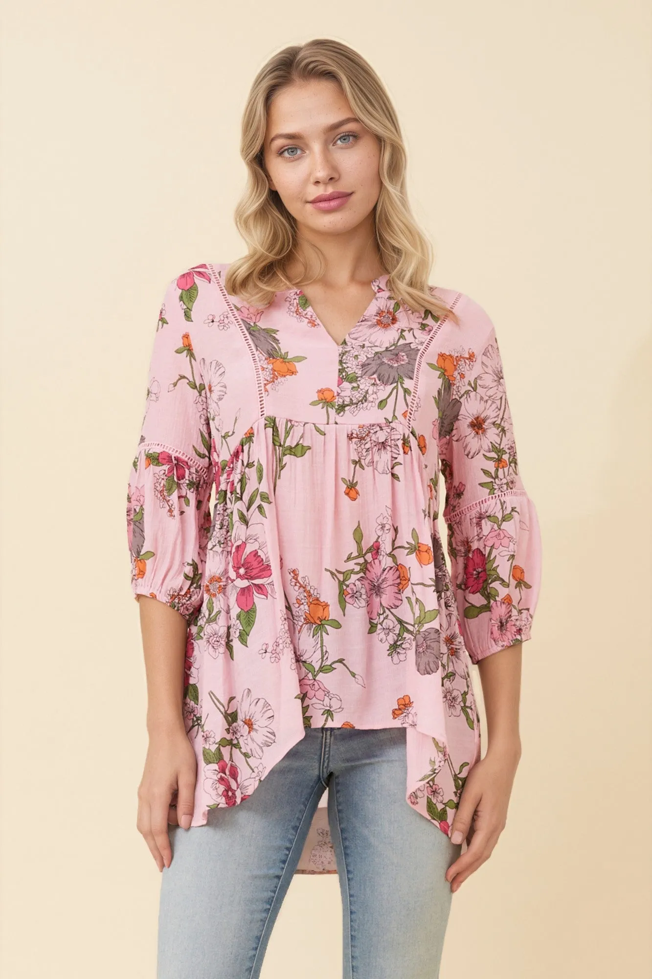 BRANDI FLORAL TOP sold by Rockmans