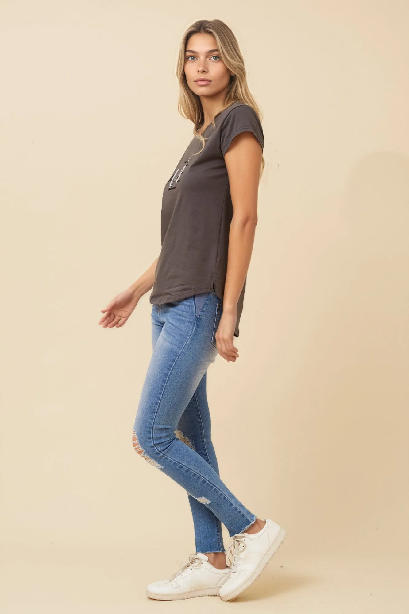 COCO EMBELLISHED TEE sold by Rockmans product image thumbnail 5