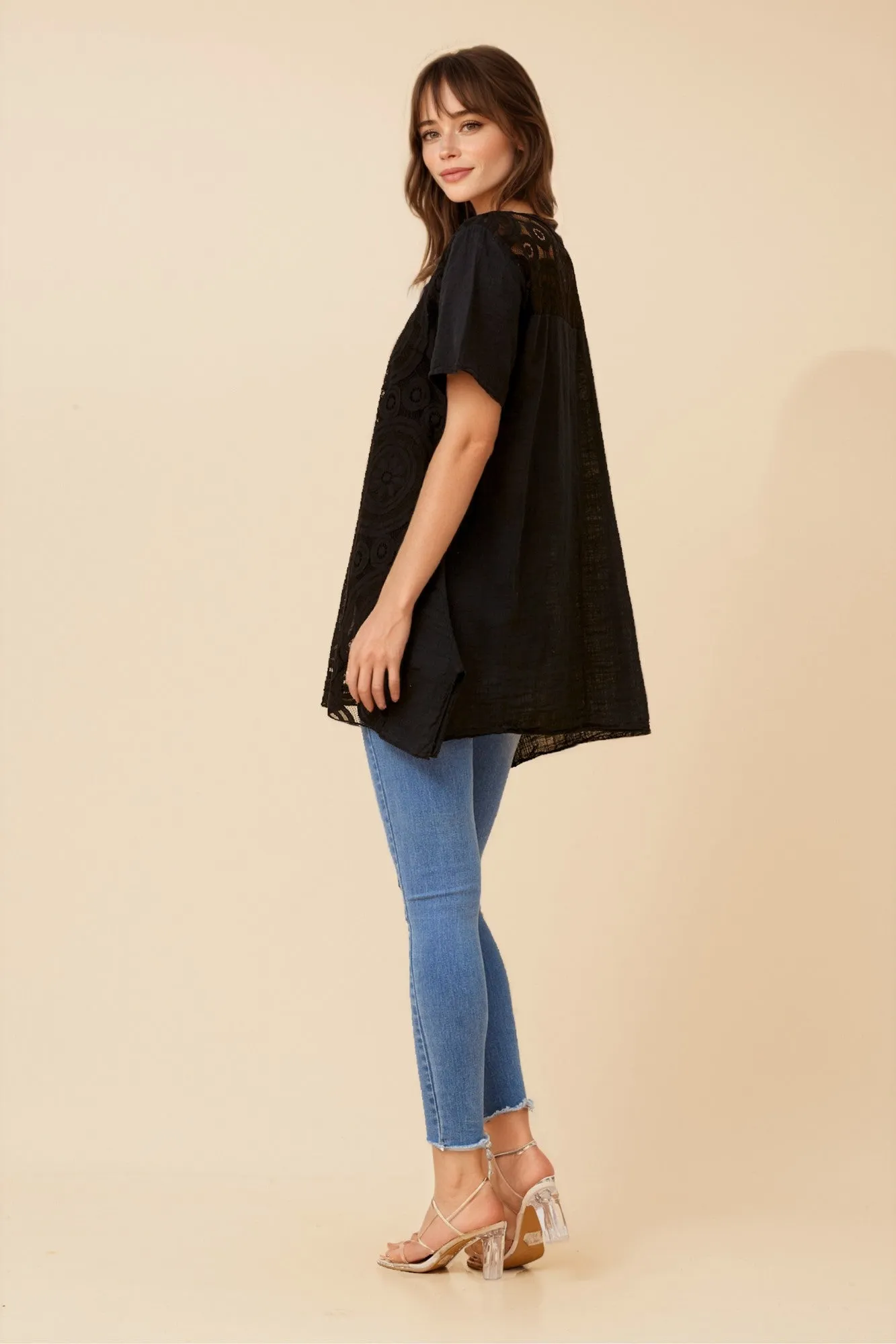 ISOTTA LACE LAYERED TOP sold by Rockmans product image thumbnail 5