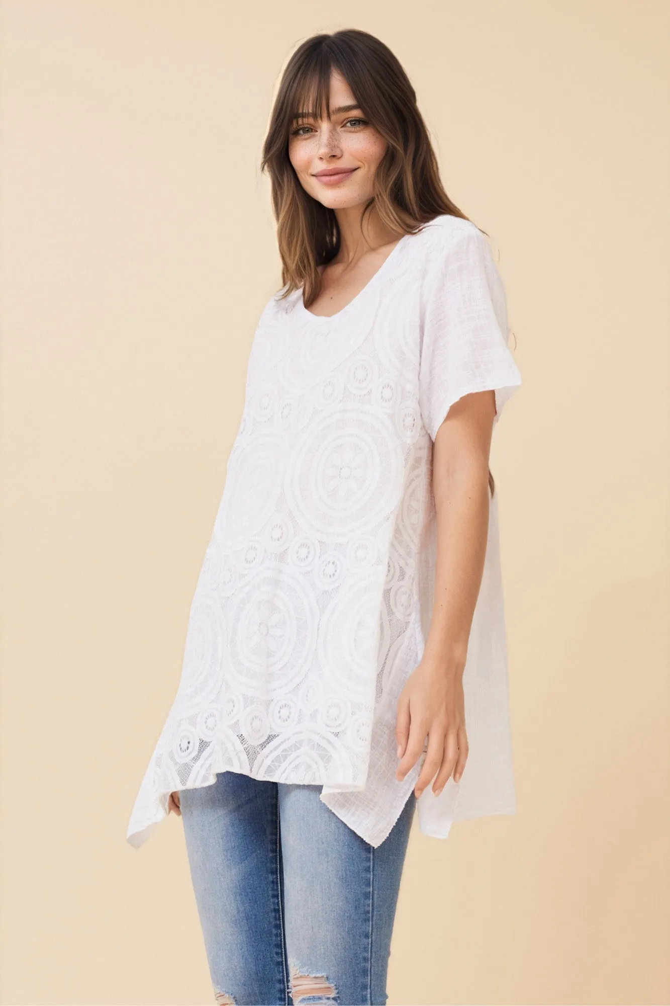 ISOTTA LACE LAYERED TOP sold by Rockmans product image thumbnail 2