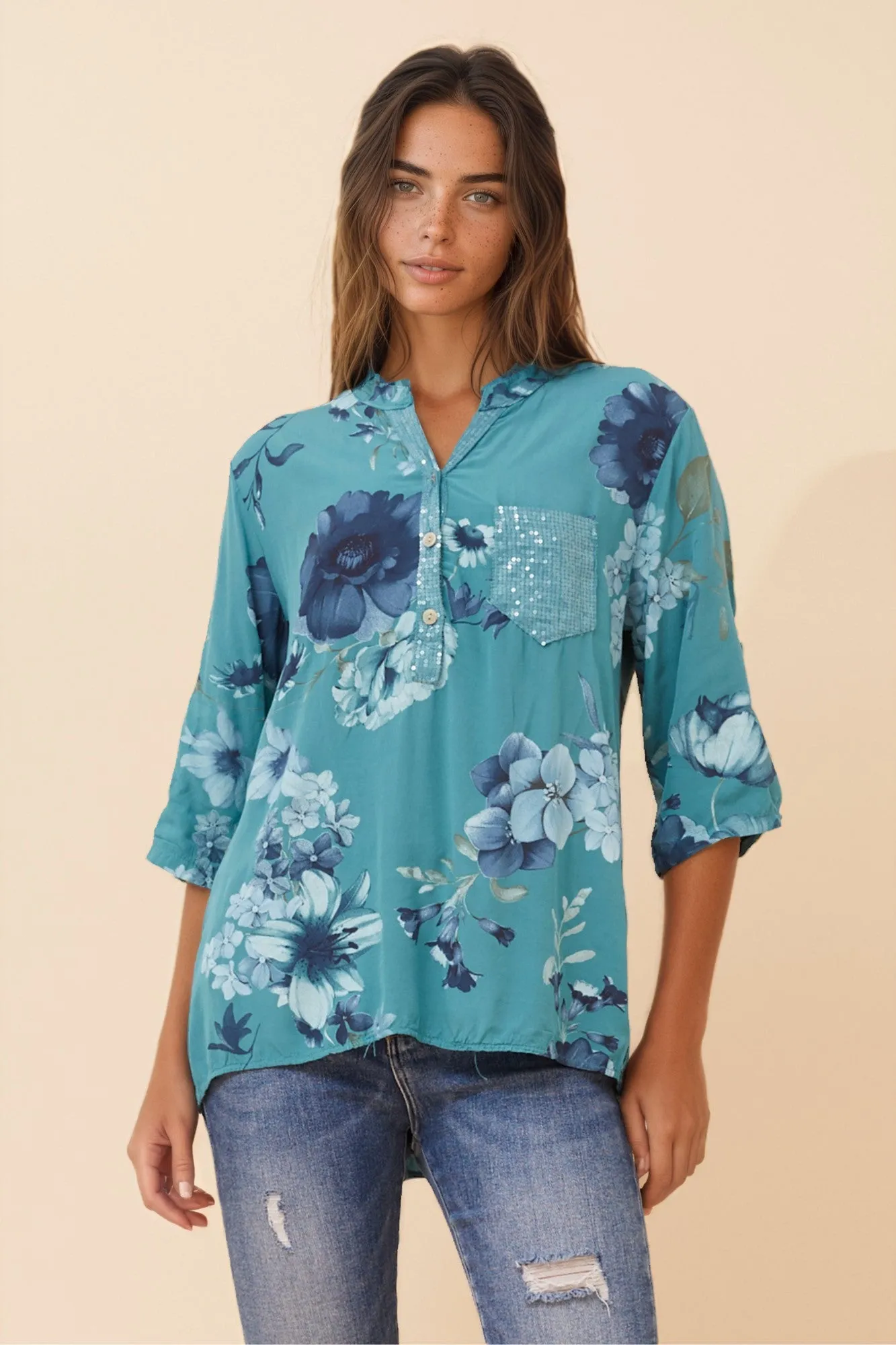 ROSETTA FLORAL TOP sold by Rockmans product image thumbnail 3