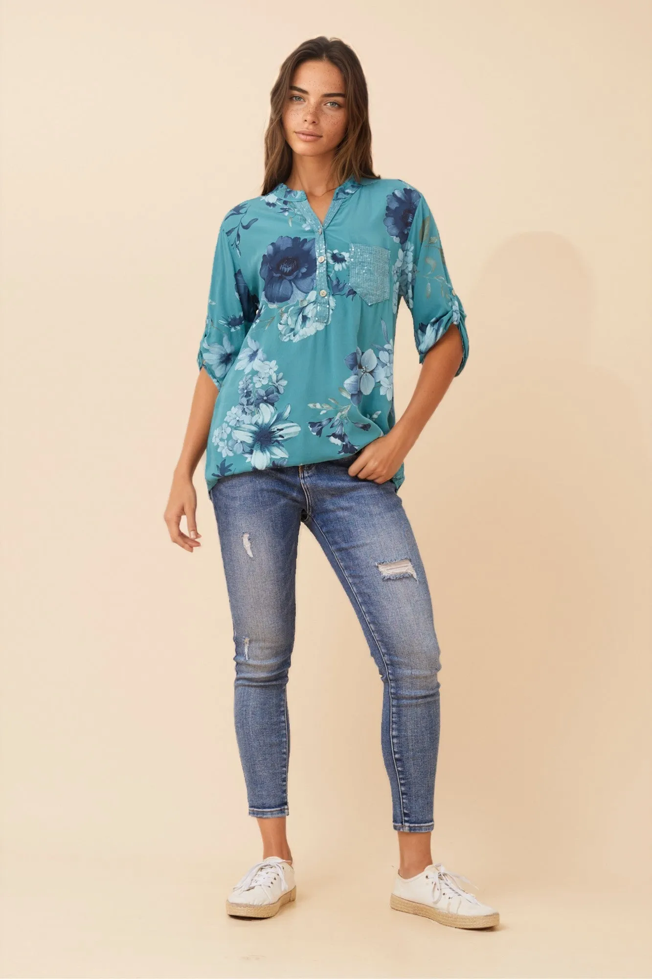 ROSETTA FLORAL TOP sold by Rockmans product image thumbnail 5