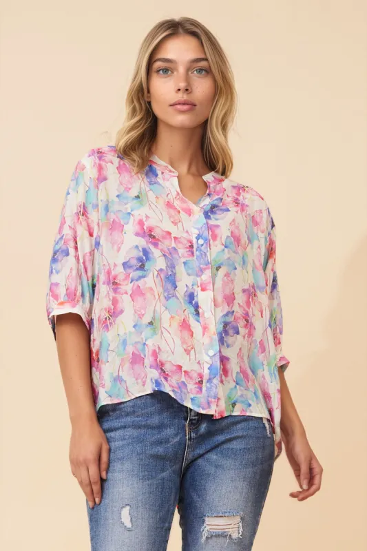 BELINA FLORAL TOP made by Rockmans