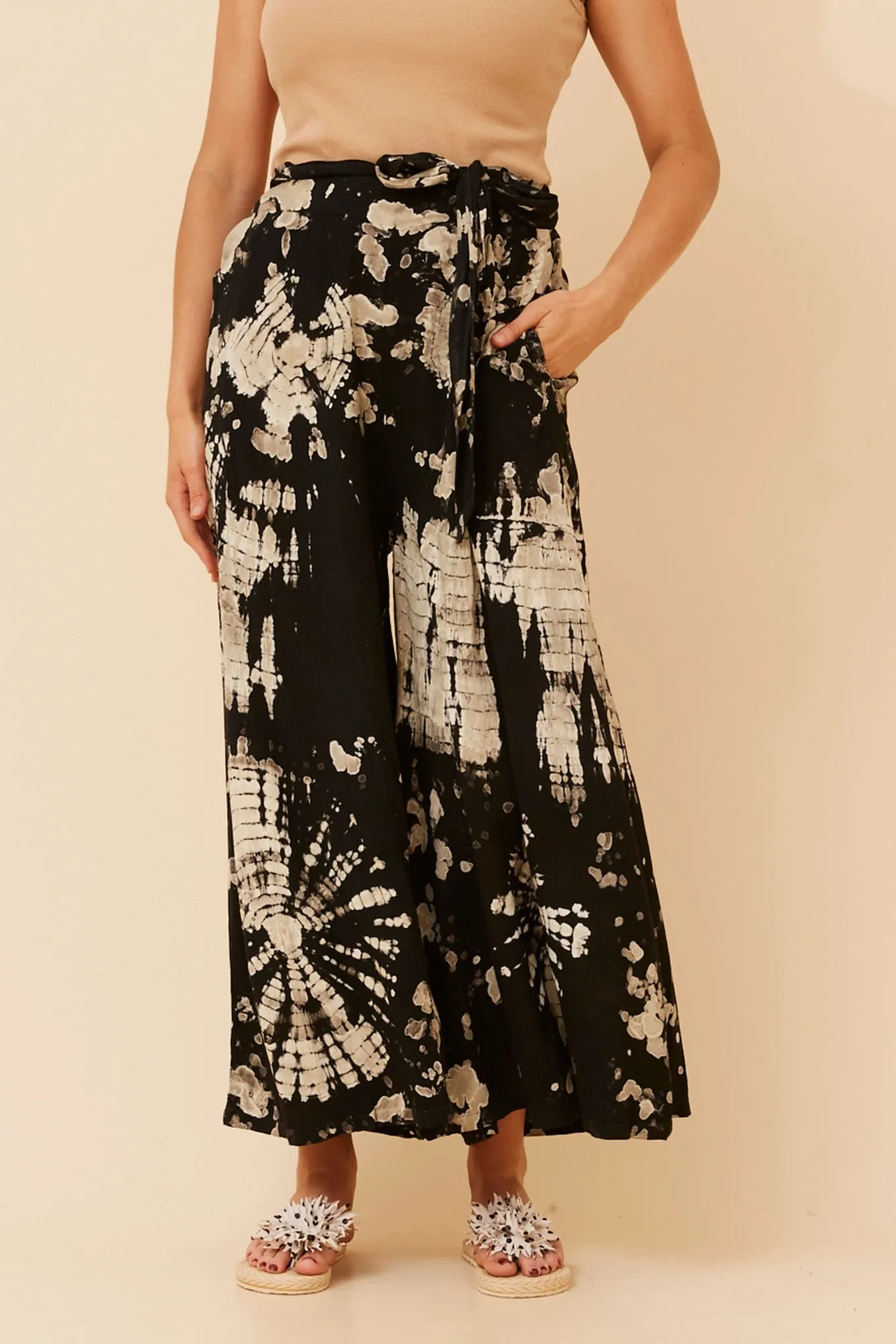 ANETTA ABSTRACT PRINT PANTS sold by Rockmans product image thumbnail 3