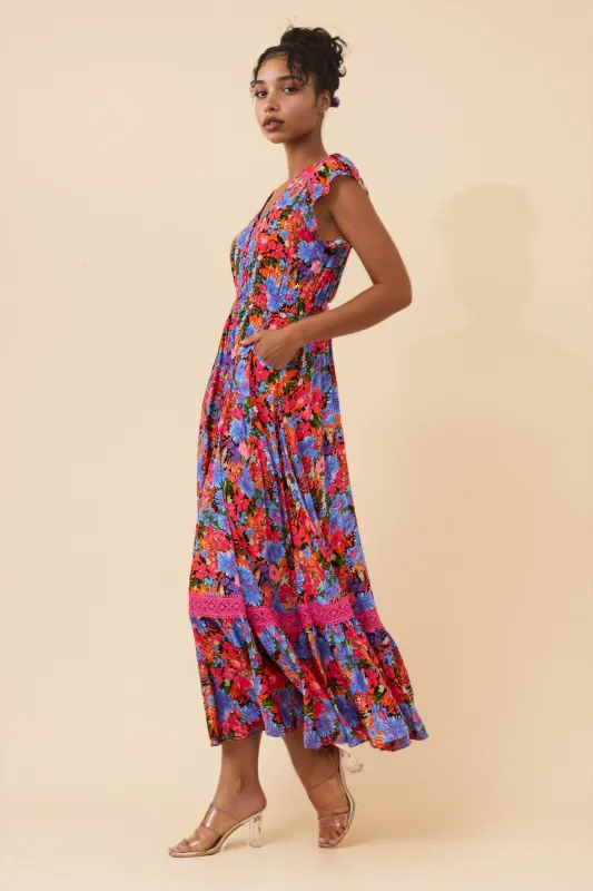 MOROCCO FLORAL MAXI DRESS made by Rockmans