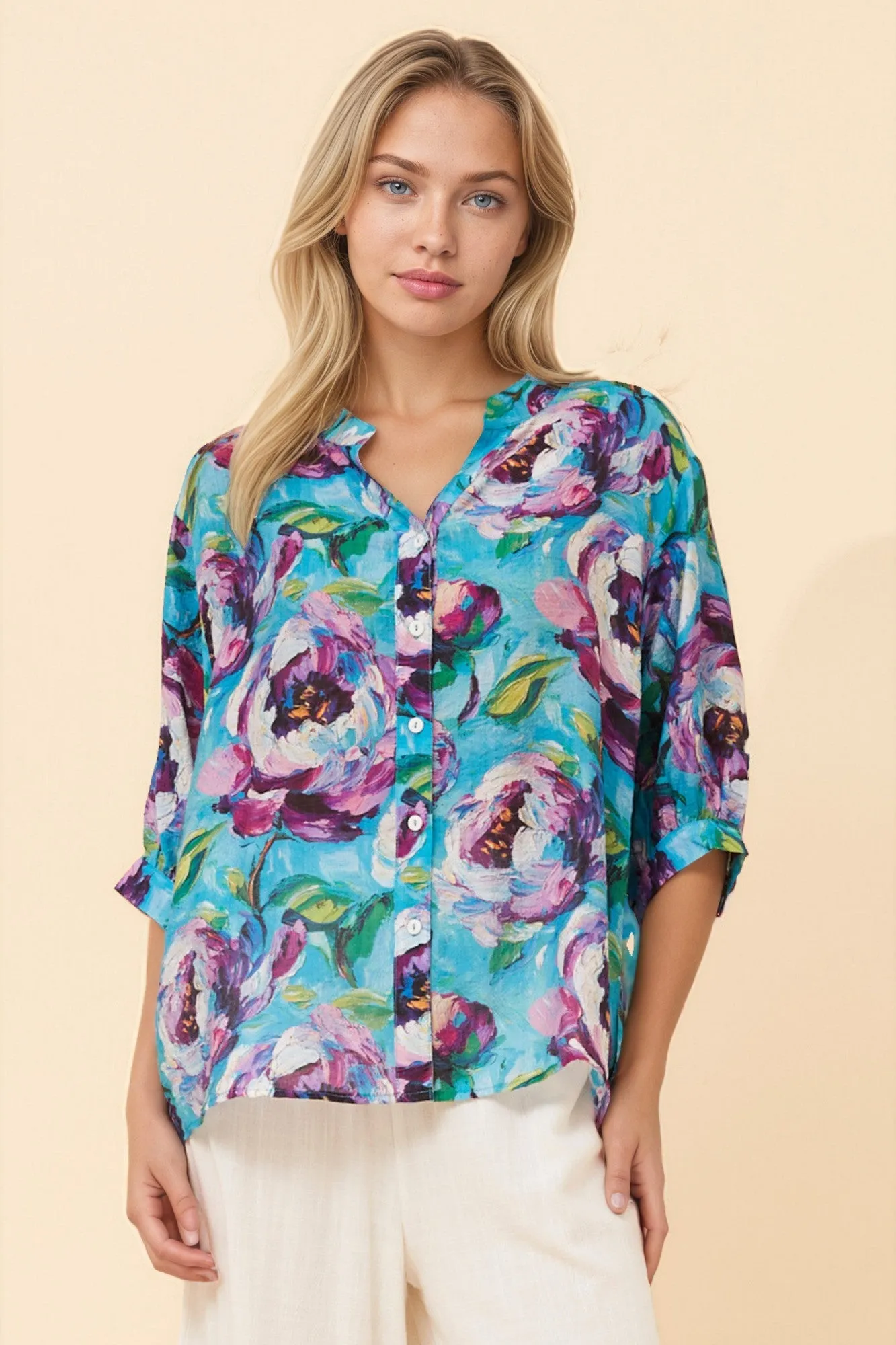 BELINA FLORAL SHIRT sold by Rockmans product image thumbnail 3