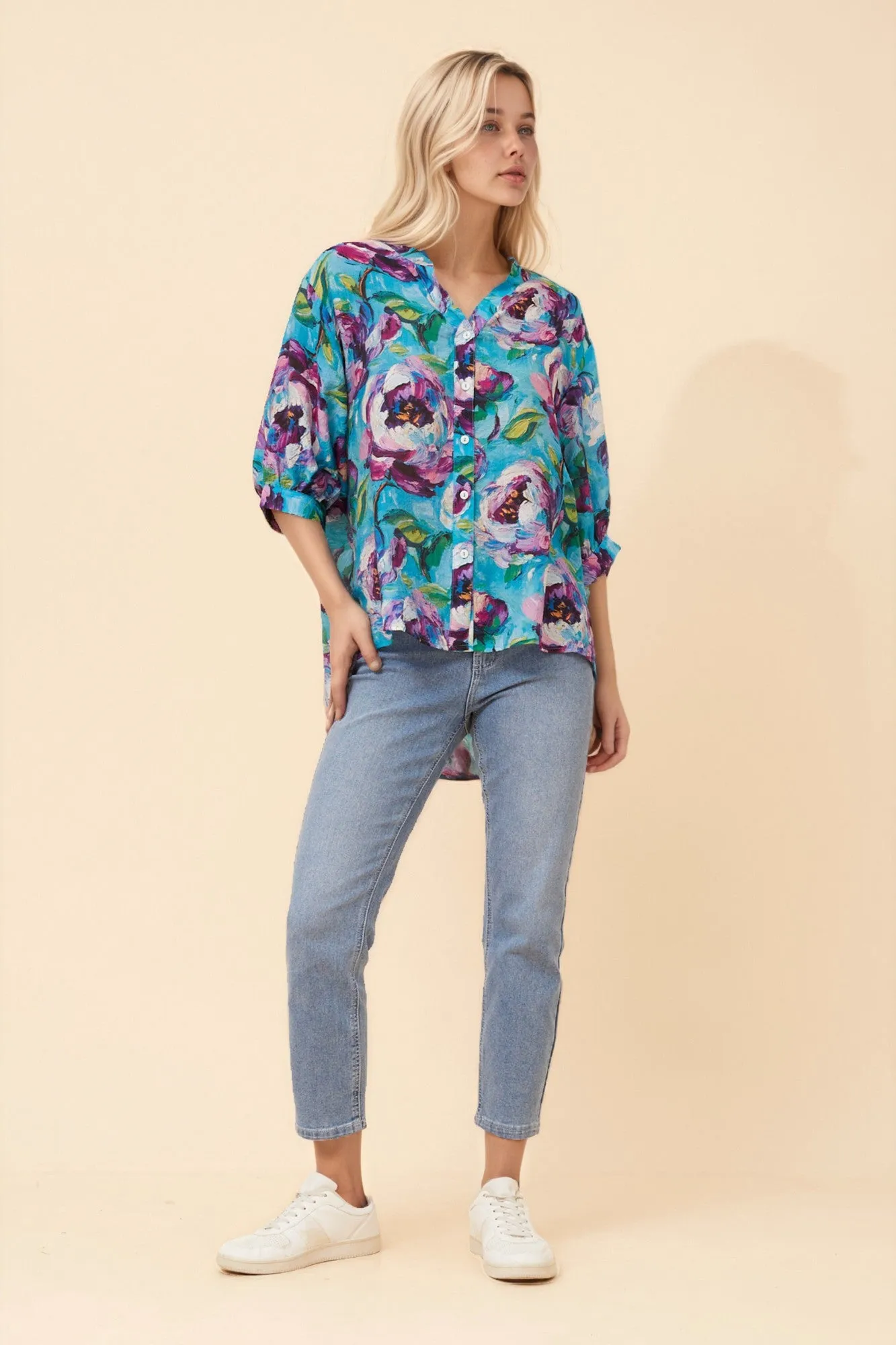 BELINA FLORAL SHIRT sold by Rockmans product image thumbnail 4