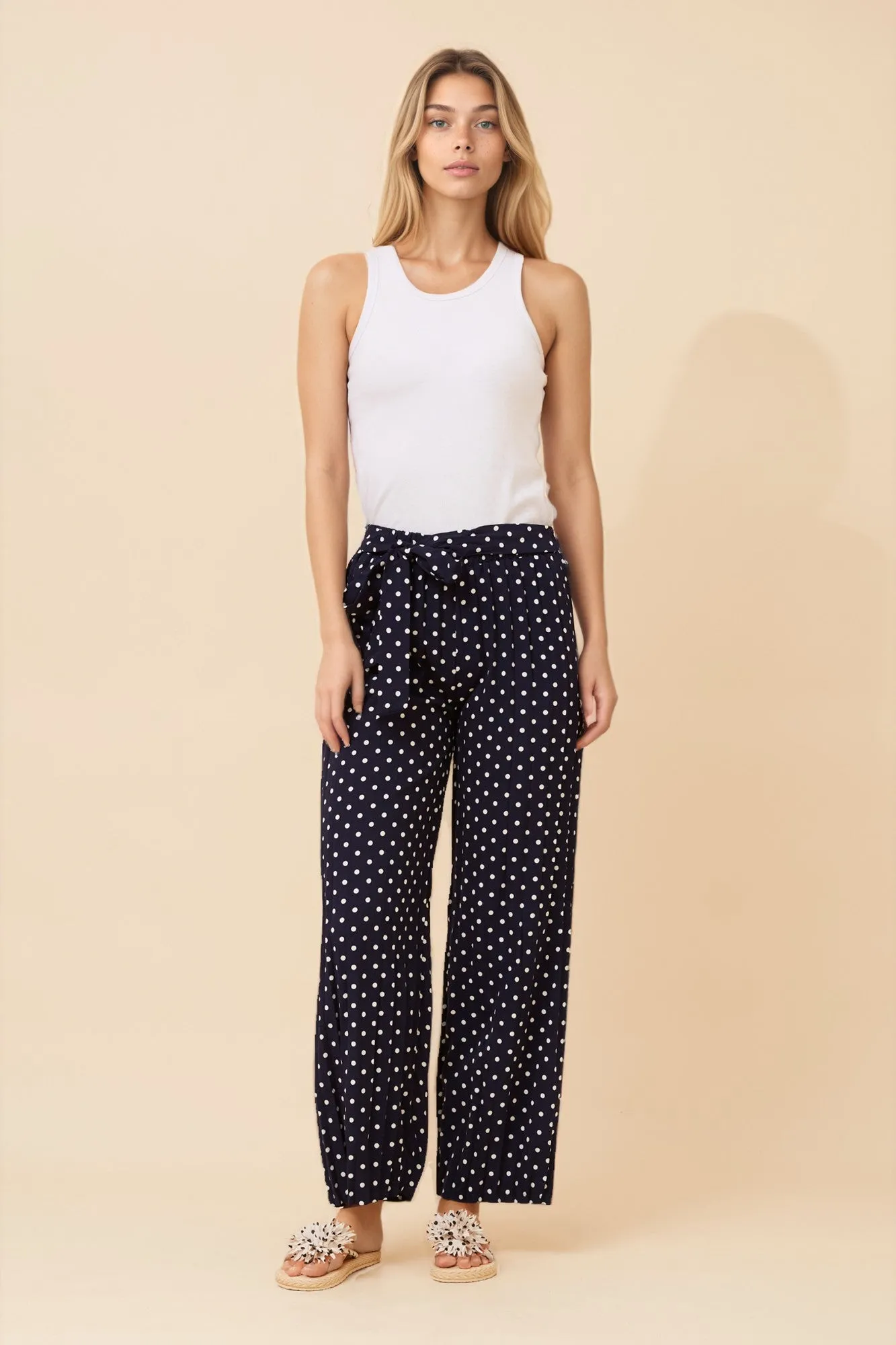 POLKA DOT WIDE LEG PANTS sold by Rockmans product image thumbnail 4
