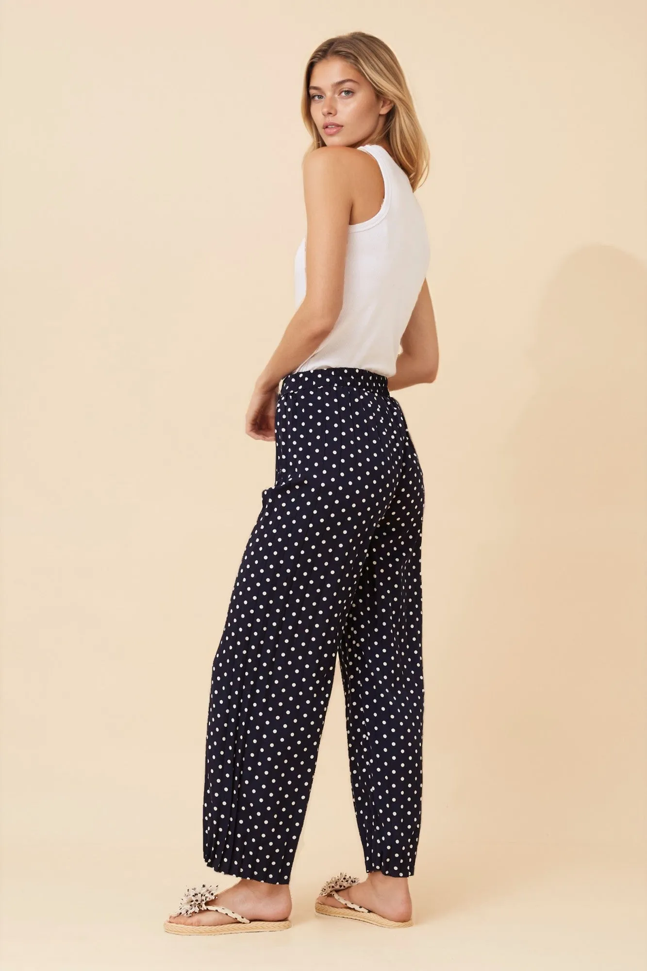 POLKA DOT WIDE LEG PANTS sold by Rockmans product image thumbnail 5