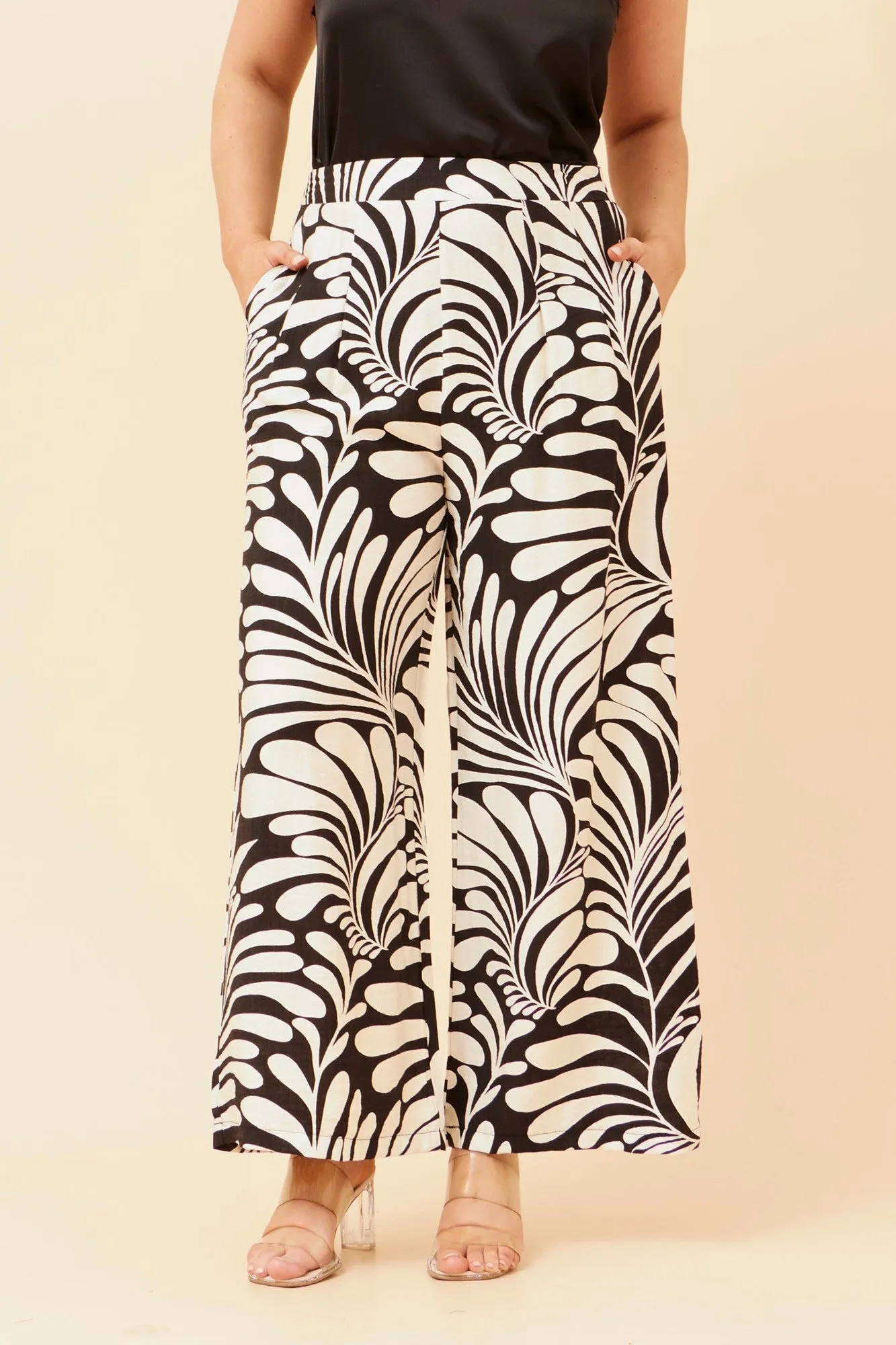 LOXANA ABSTRACT PRINT PANTS sold by Rockmans product image thumbnail 3