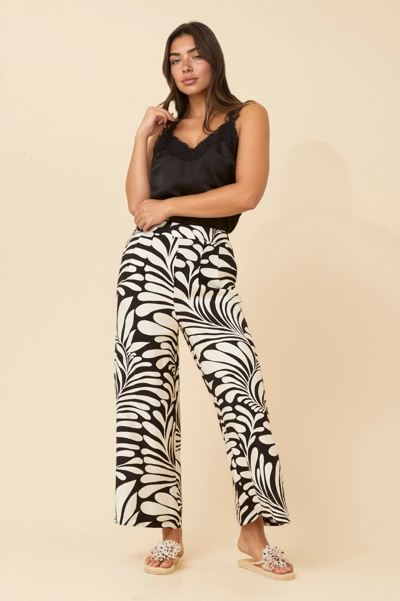LOXANA ABSTRACT PRINT PANTS sold by Rockmans product image thumbnail 4