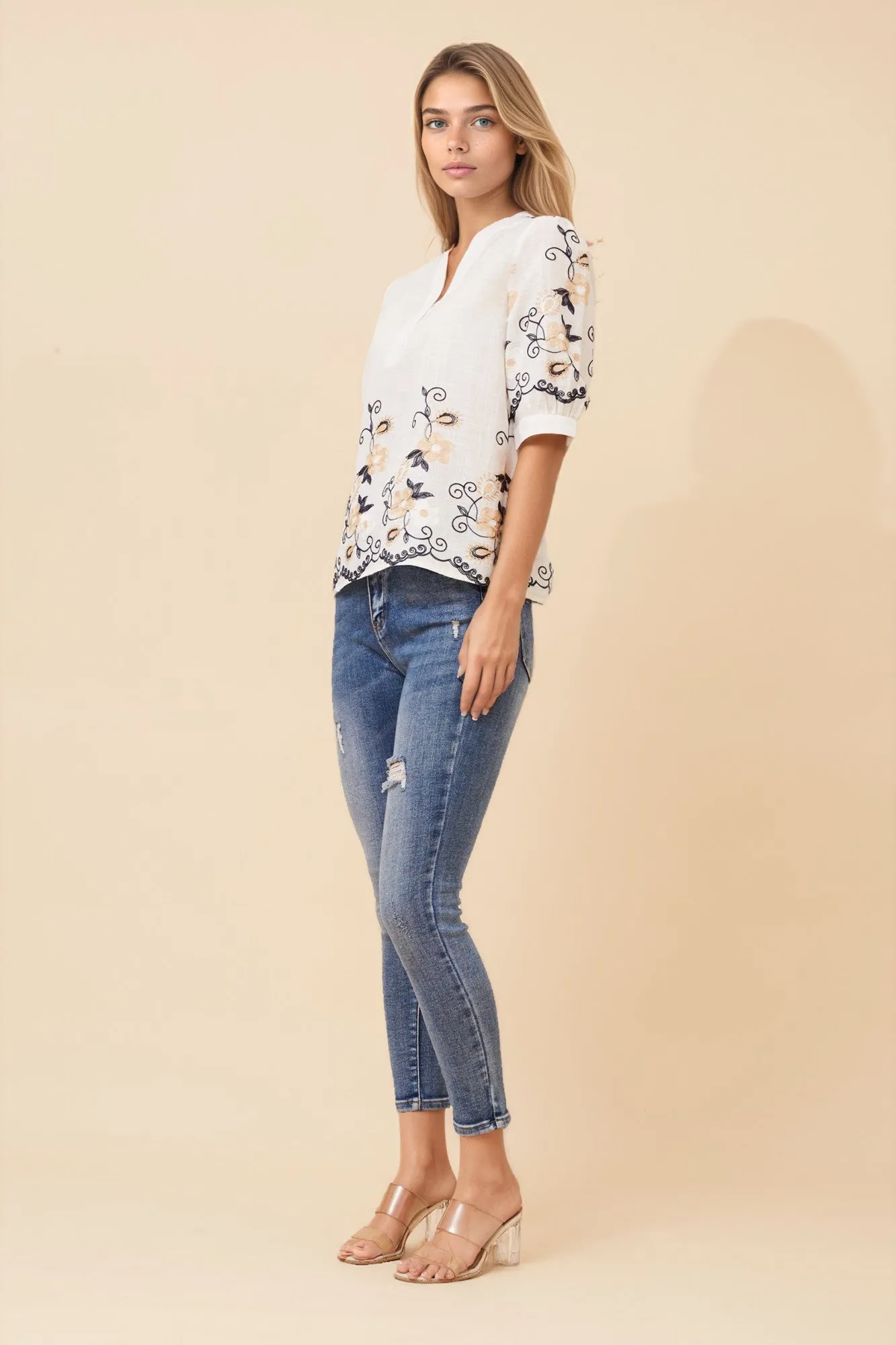 EVORA EMBROIDERED TOP sold by Rockmans product image thumbnail 5