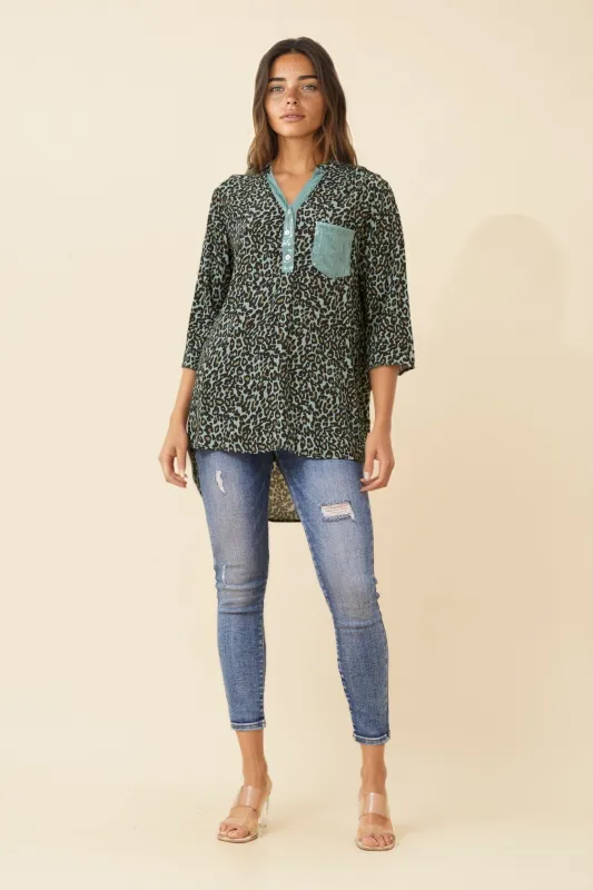 ROSETTA ANIMAL PRINT SHIRT sold by Rockmans
