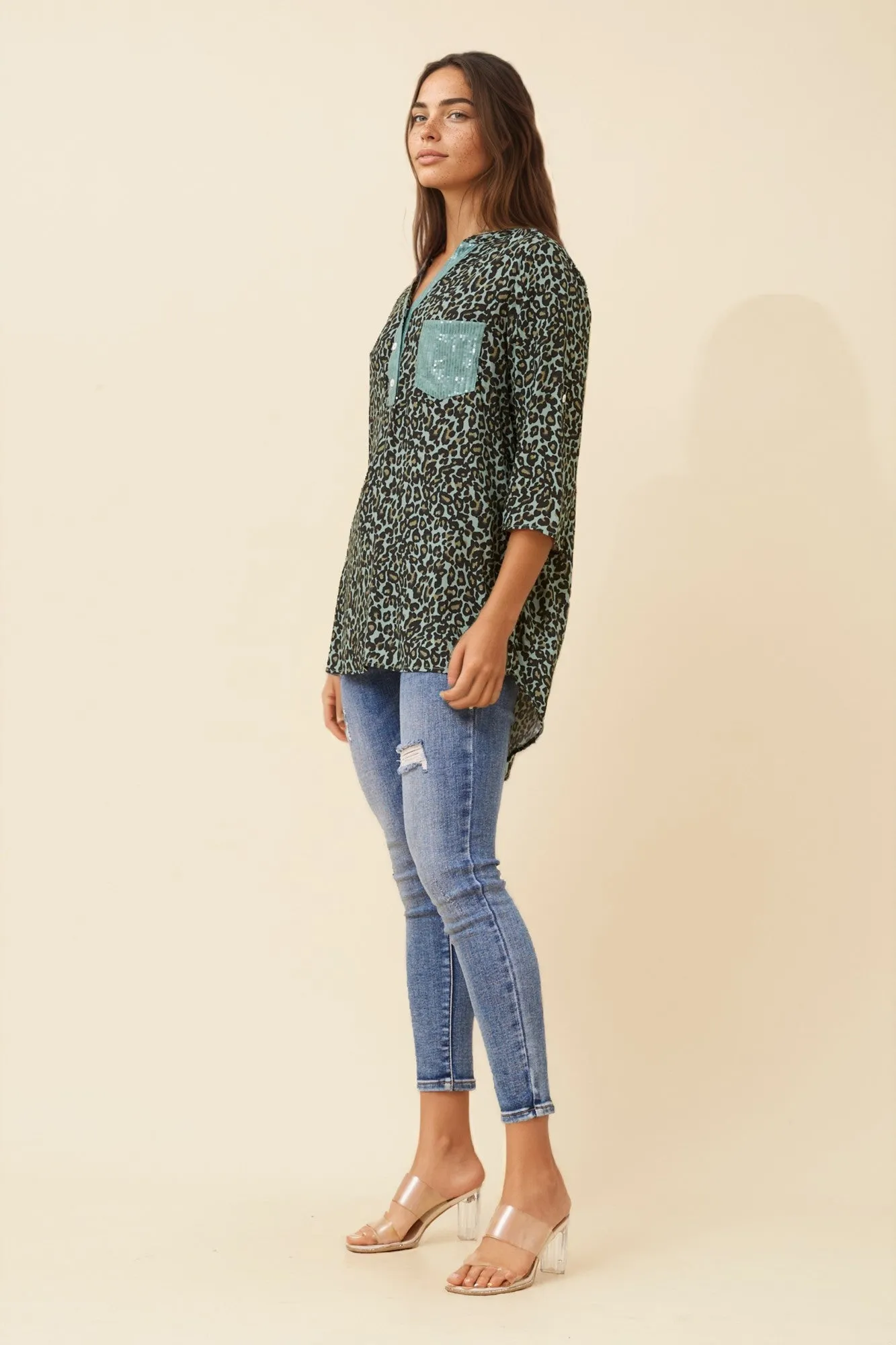 ROSETTA ANIMAL PRINT SHIRT sold by Rockmans product image thumbnail 5