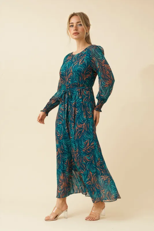 PRISCILLA FOIL PRINT MAXI DRESS made by Rockmans