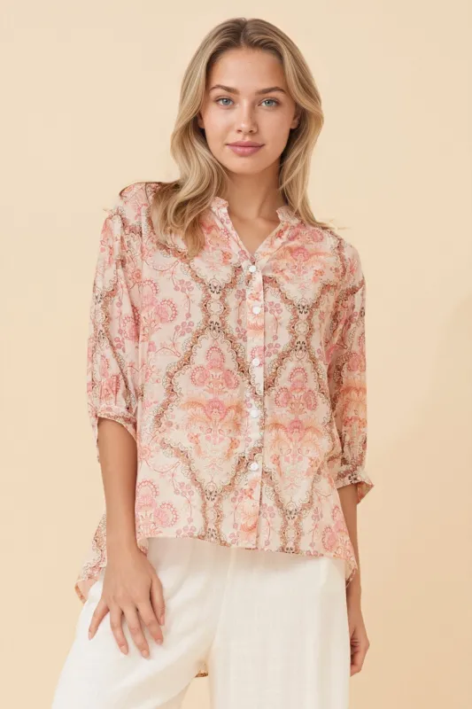 BELINA FLORAL PRINT SHIRT made by Rockmans