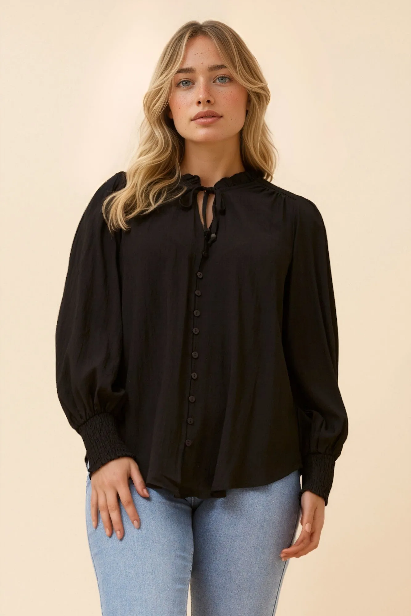 FERRIS SOLID BLOUSE sold by Rockmans product image thumbnail 3