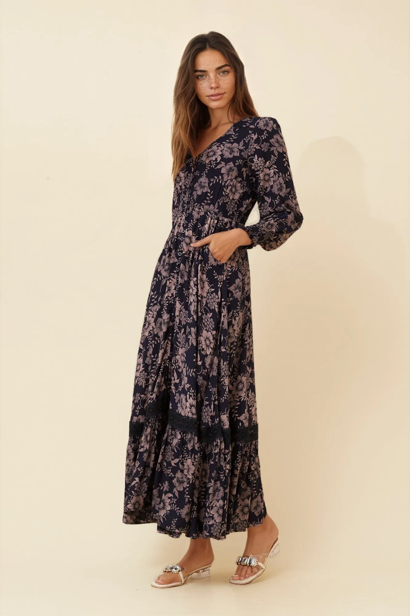 MARRAKECH FLORAL MAXI DRESS sold by Rockmans product image thumbnail 5