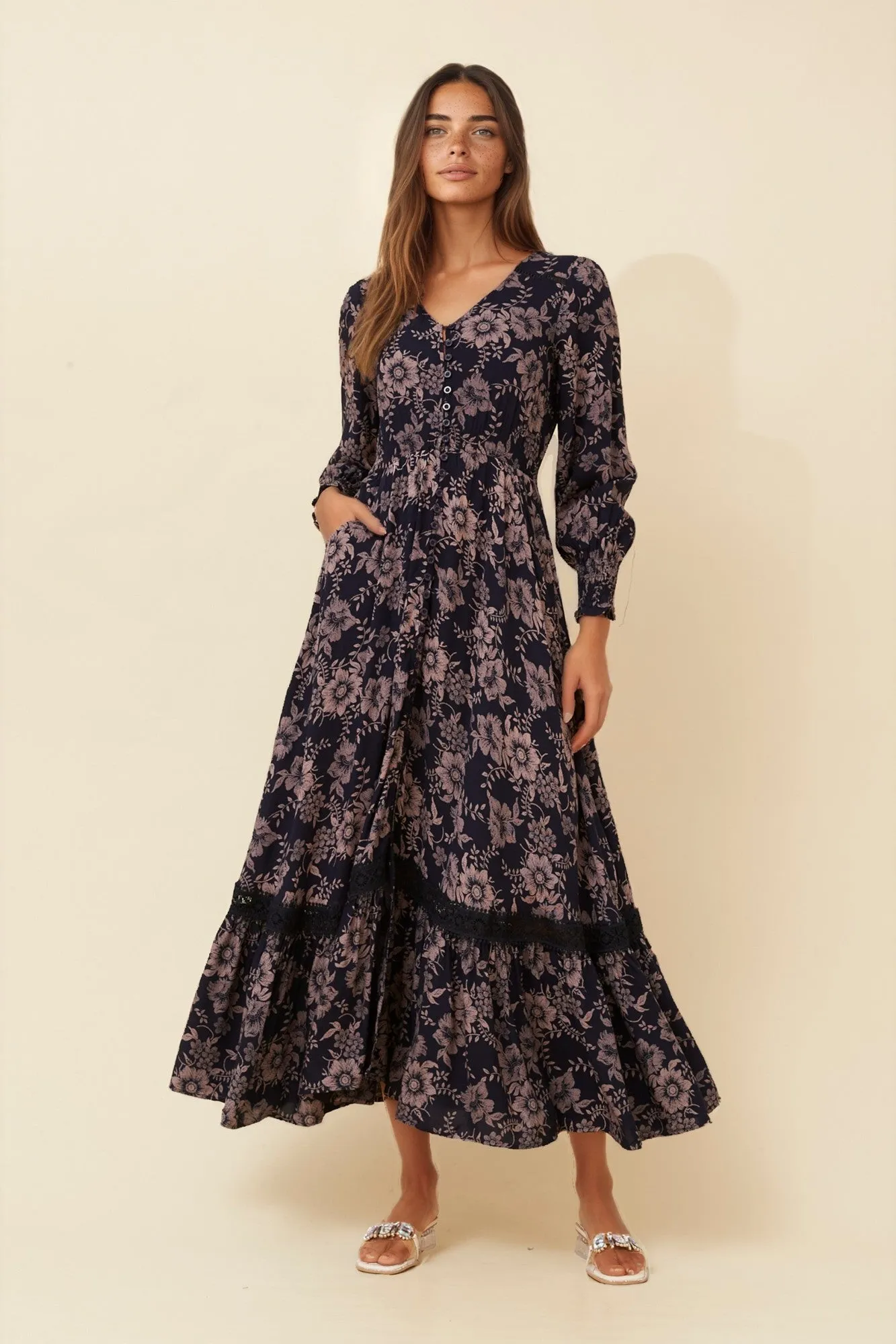 MARRAKECH FLORAL MAXI DRESS sold by Rockmans