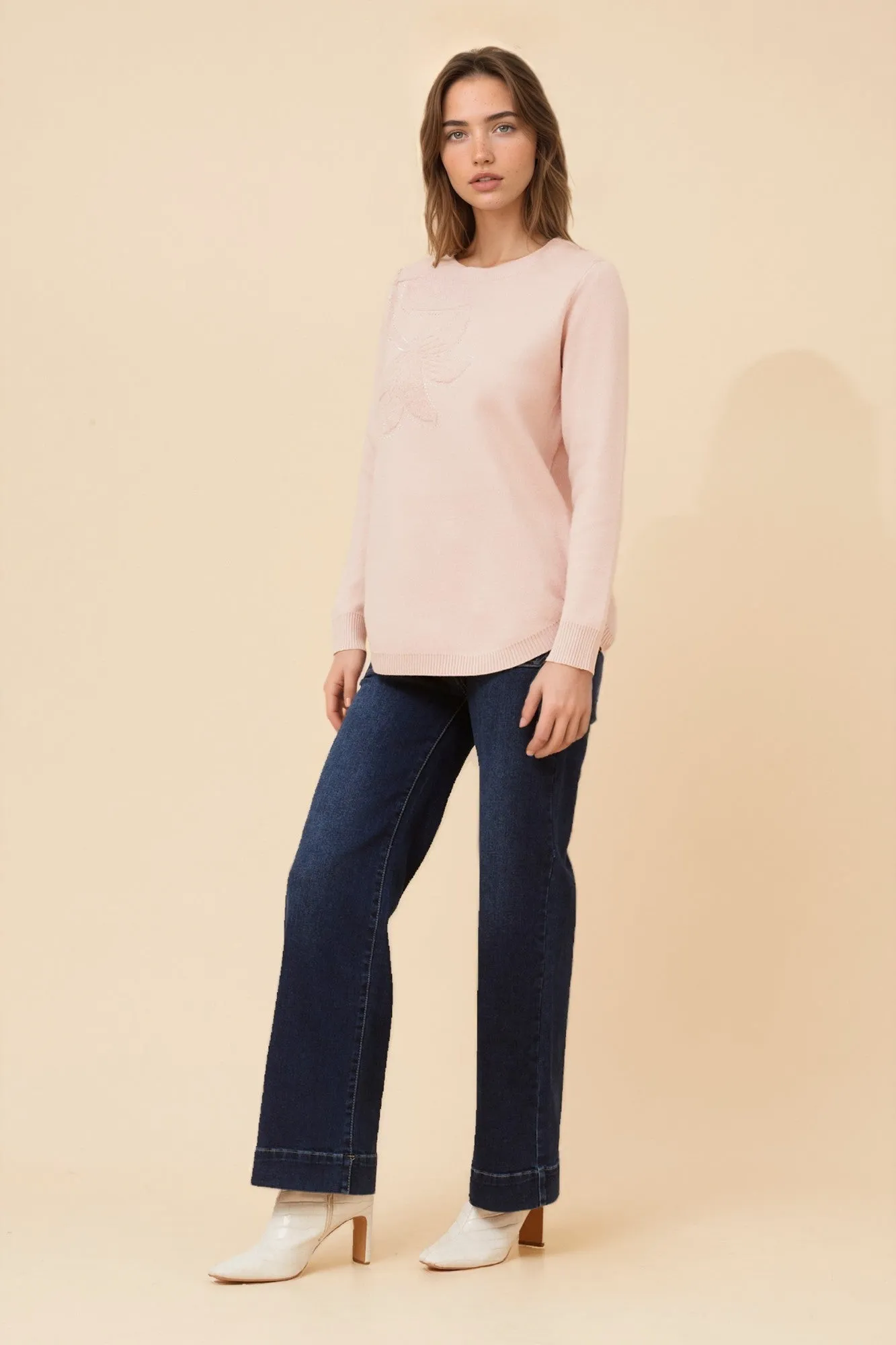 ANITA FLORAL EMBROIDERED PULLOVER sold by Rockmans product image thumbnail 5