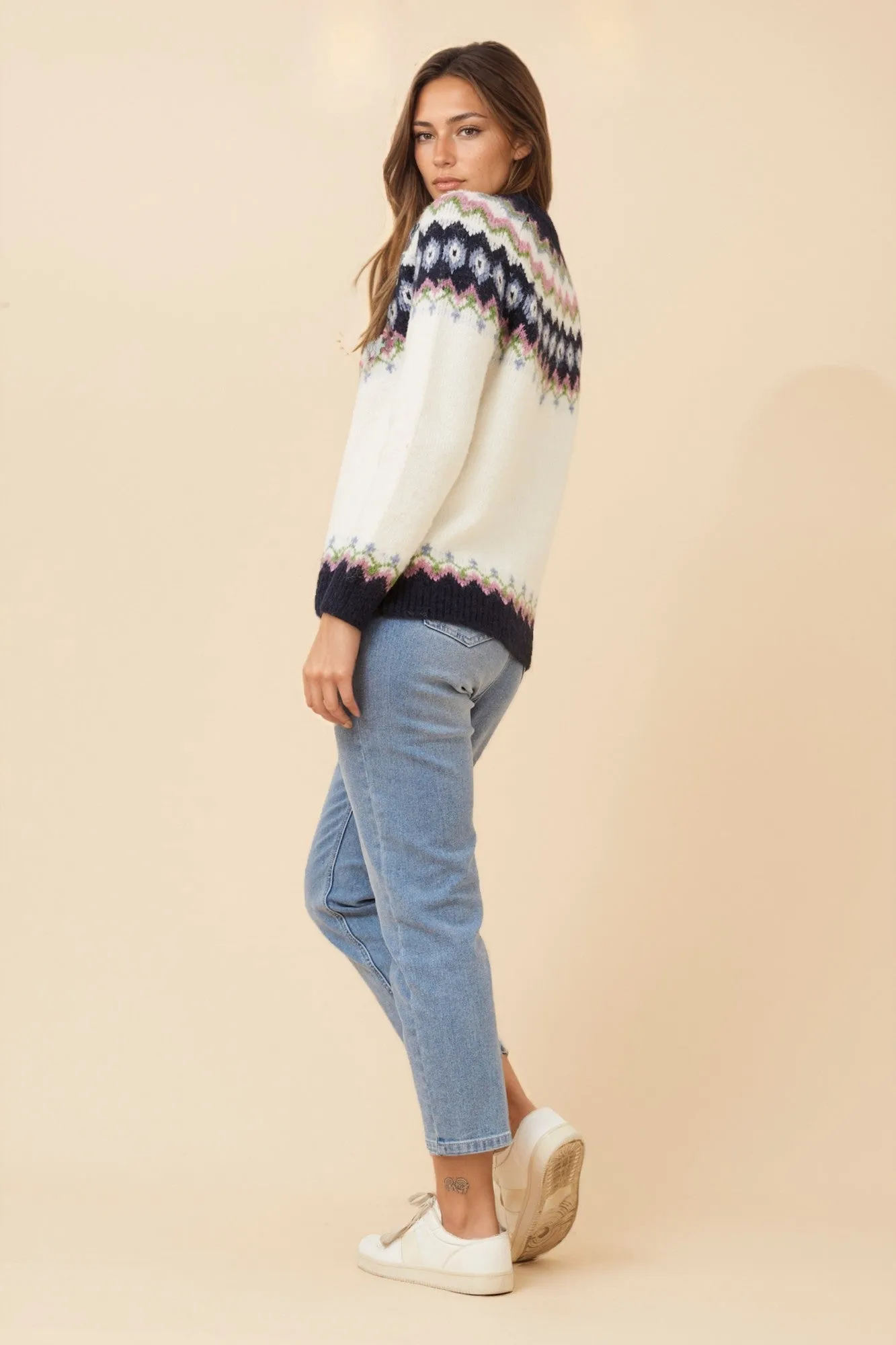 RIANNA JACQUARD KNIT PULLOVER sold by Rockmans product image thumbnail 2