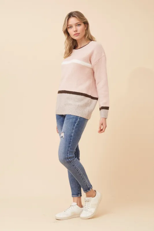 YUNA COLOURBLOCK KNIT JUMPER made by Rockmans
