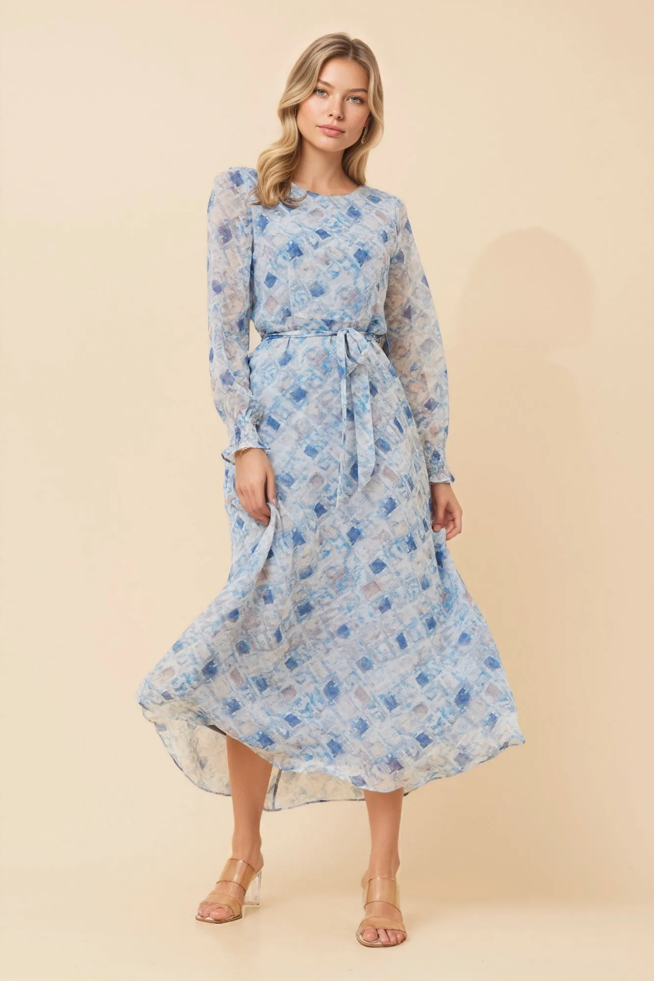 PRISCILLA ABSTRACT PRINT MAXI DRESS sold by Rockmans product image thumbnail 4