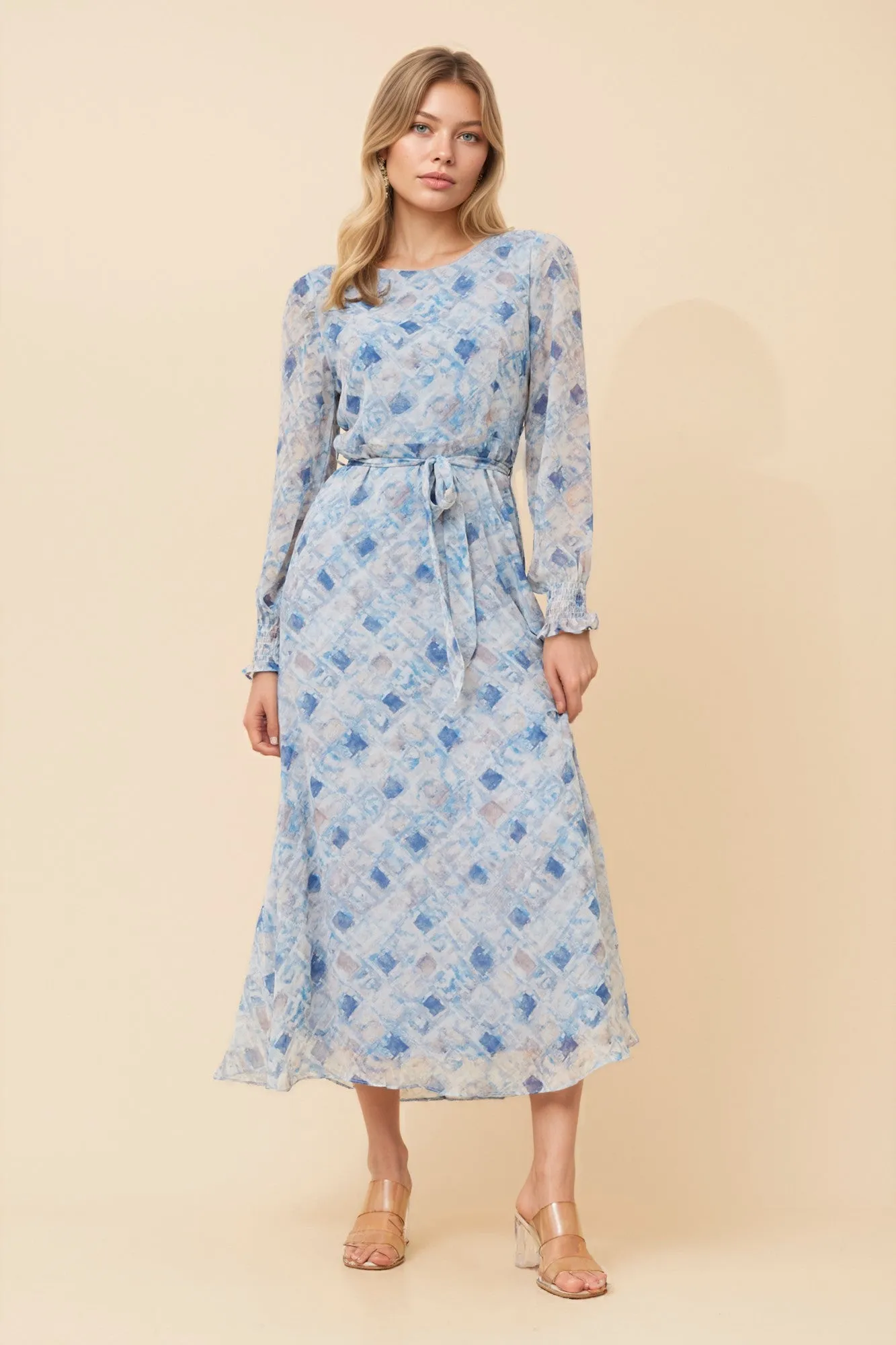 PRISCILLA ABSTRACT PRINT MAXI DRESS sold by Rockmans product image thumbnail 3