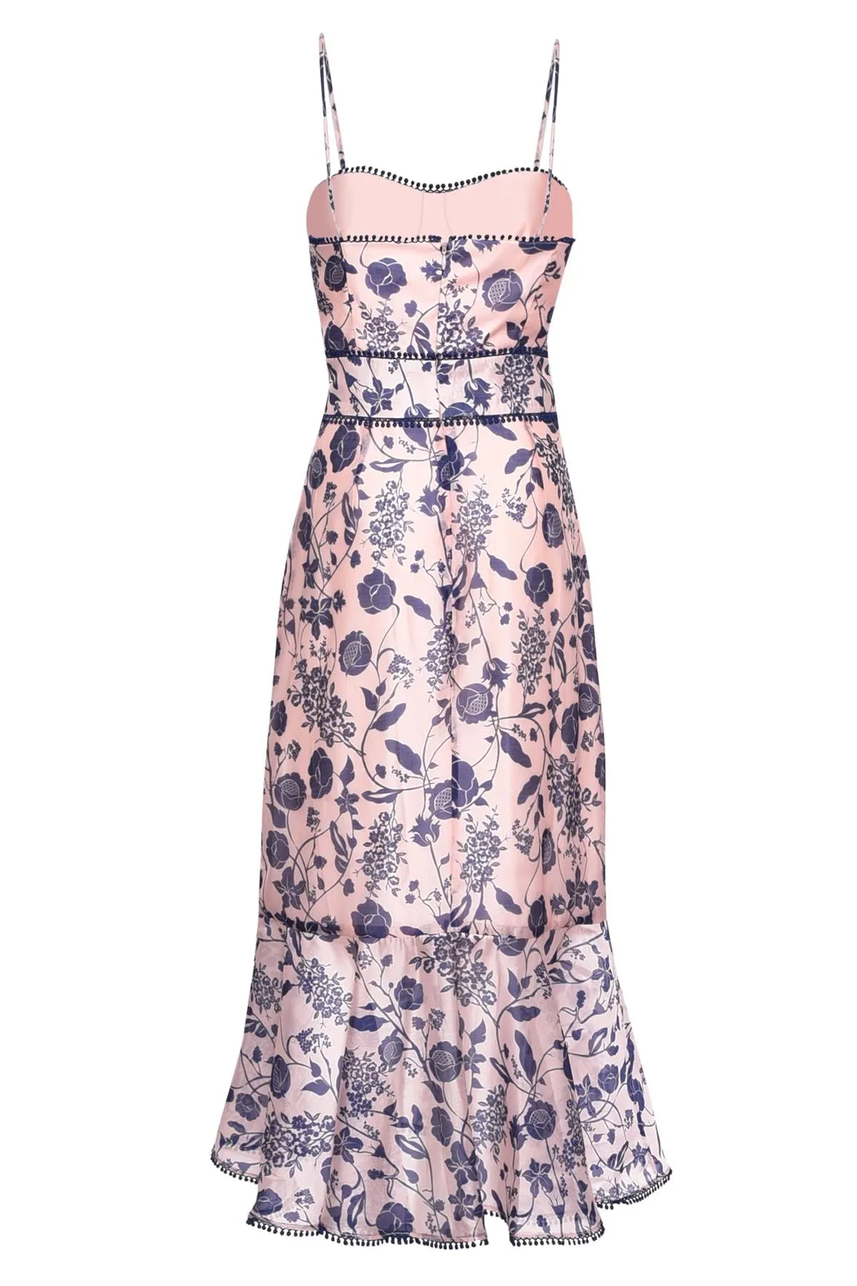 Nude Floral Organza Lorelei Sleeveless Midi-Dress sold by True Decadence product image thumbnail 4