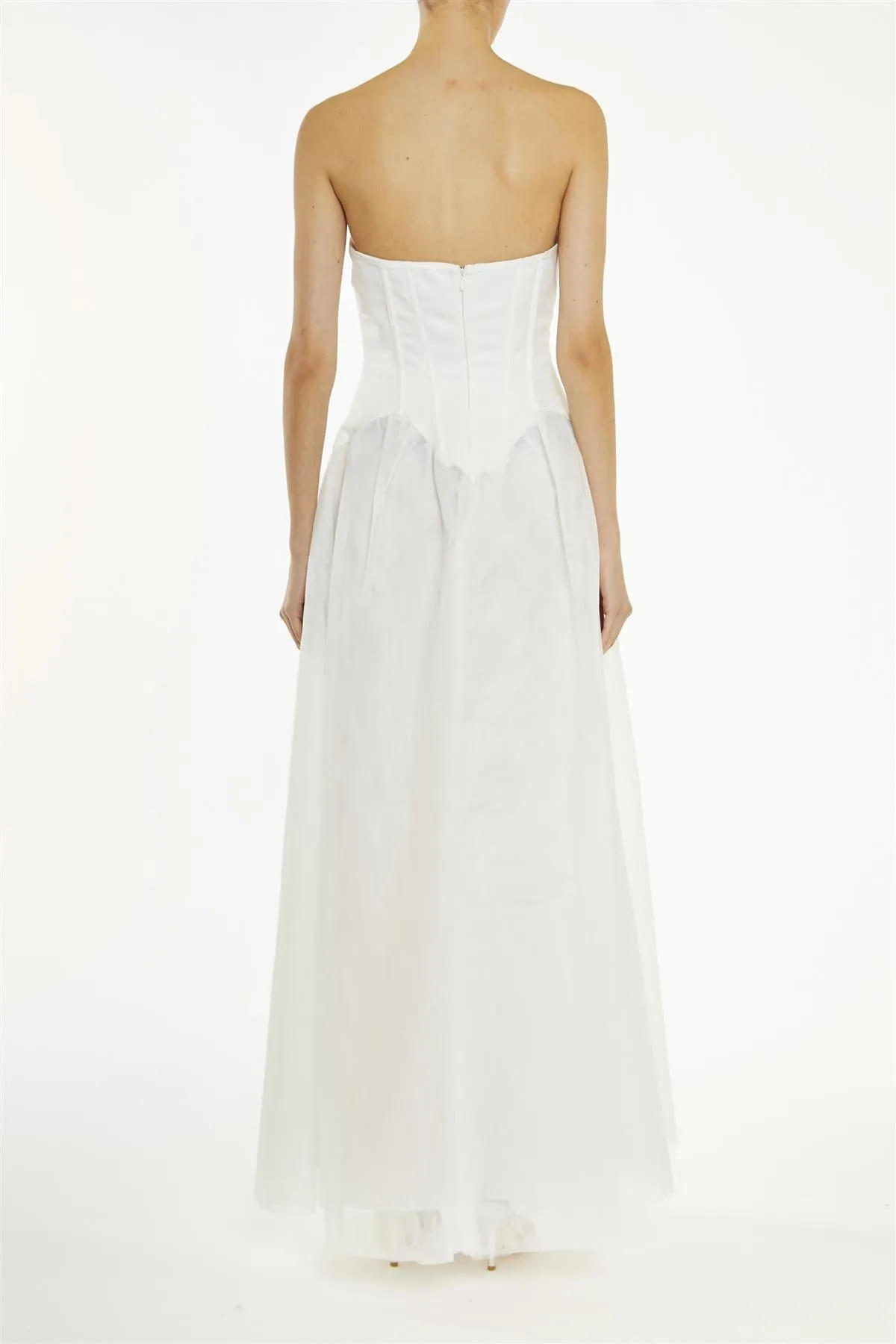 Angel White Bandeau Corset Maxi-Dress sold by True Decadence product image thumbnail 2