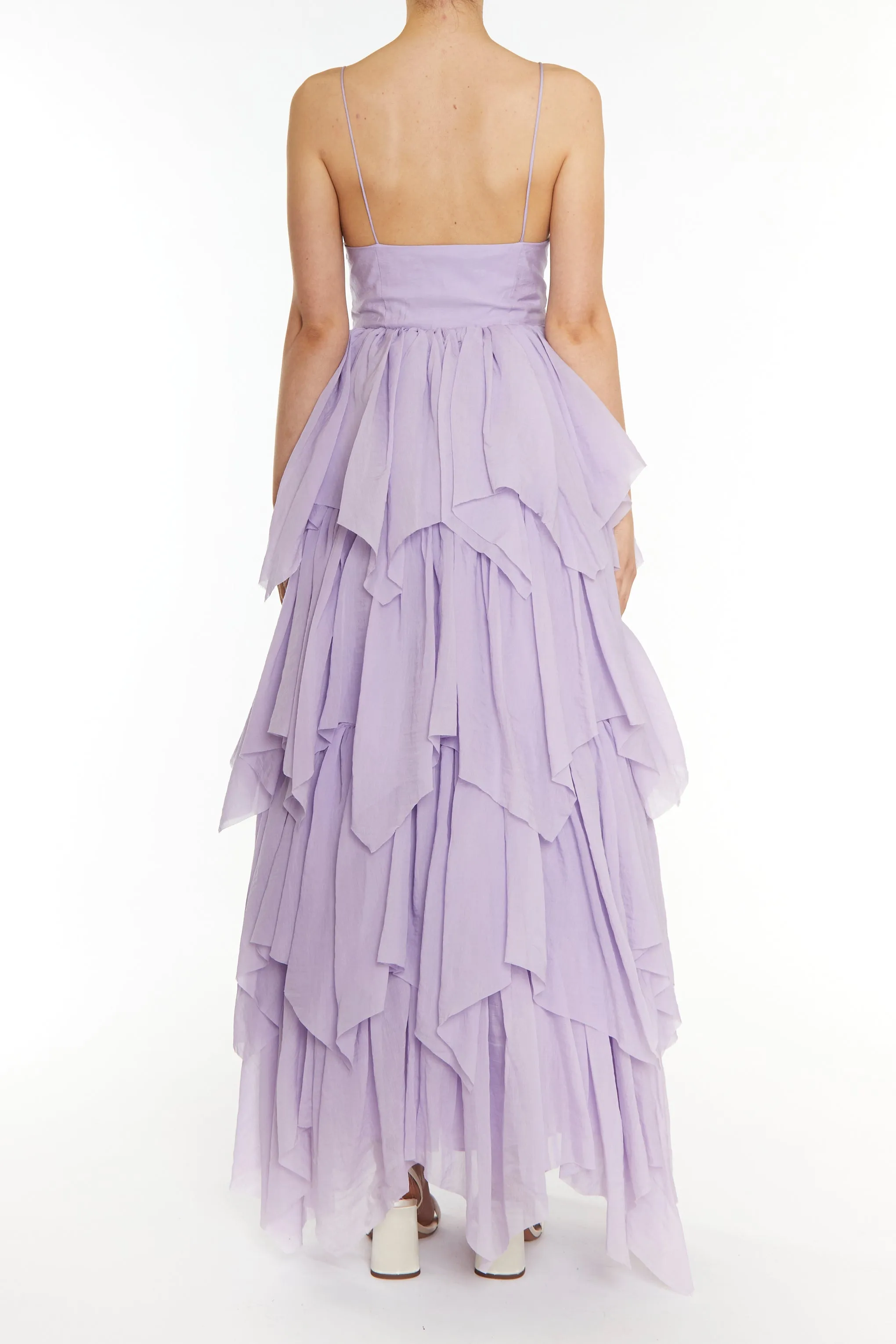 Sadie Lilac Layered Hanky-Hem Tulle Maxi Dress sold by True Decadence product image thumbnail 2
