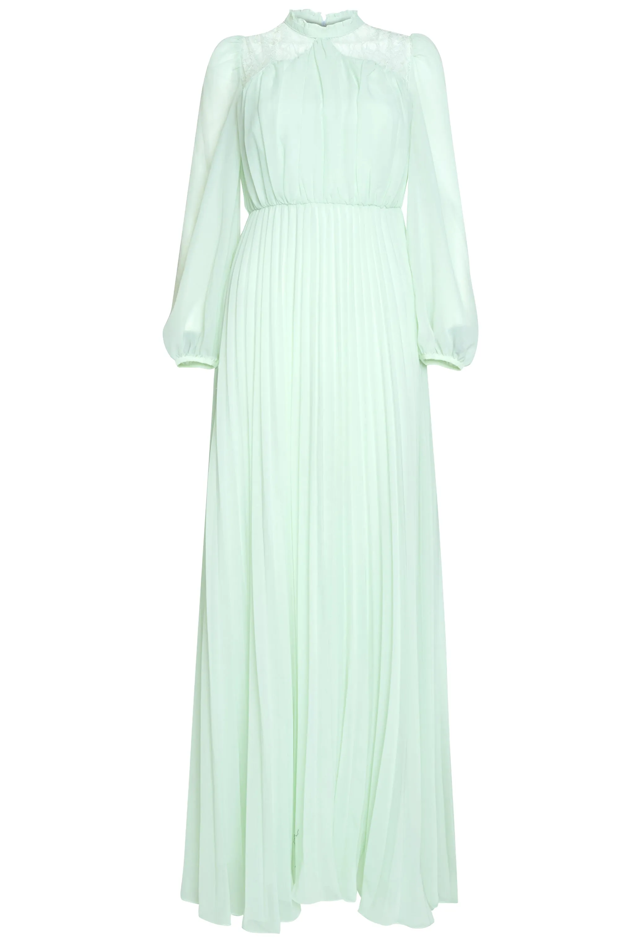 Dusty Blue Long Sleeve Lace Dress sold by True Decadence product image thumbnail 3