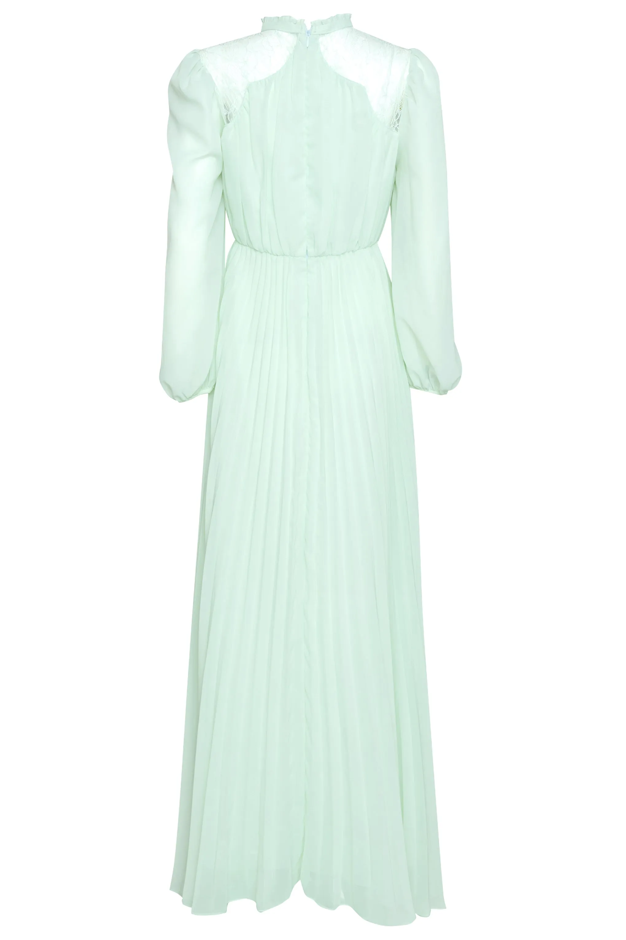 Dusty Blue Long Sleeve Lace Dress sold by True Decadence product image thumbnail 2