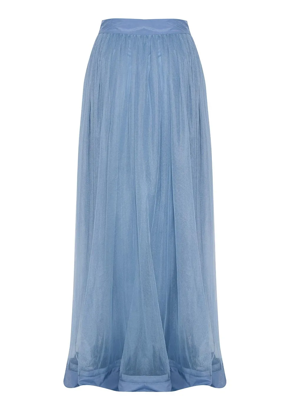 Ariana Dusty Blue Maxi Tulle Skirt sold by True Decadence product image thumbnail 2