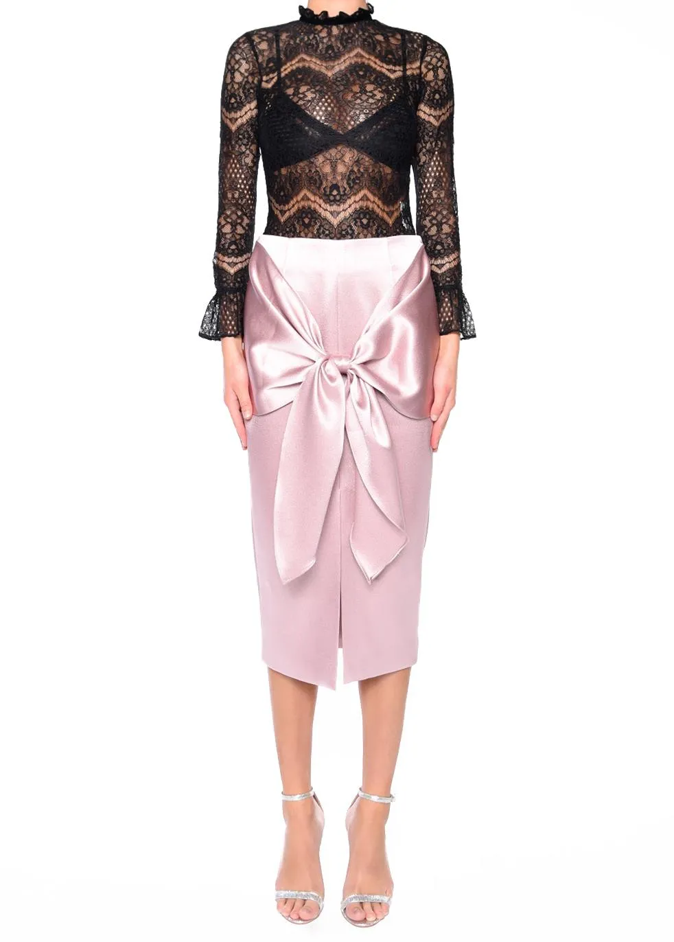 Arlette Black Floral Lace Bodysuit sold by True Decadence