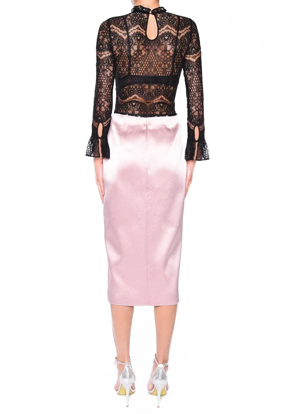 Arlette Black Floral Lace Bodysuit sold by True Decadence product image thumbnail 2