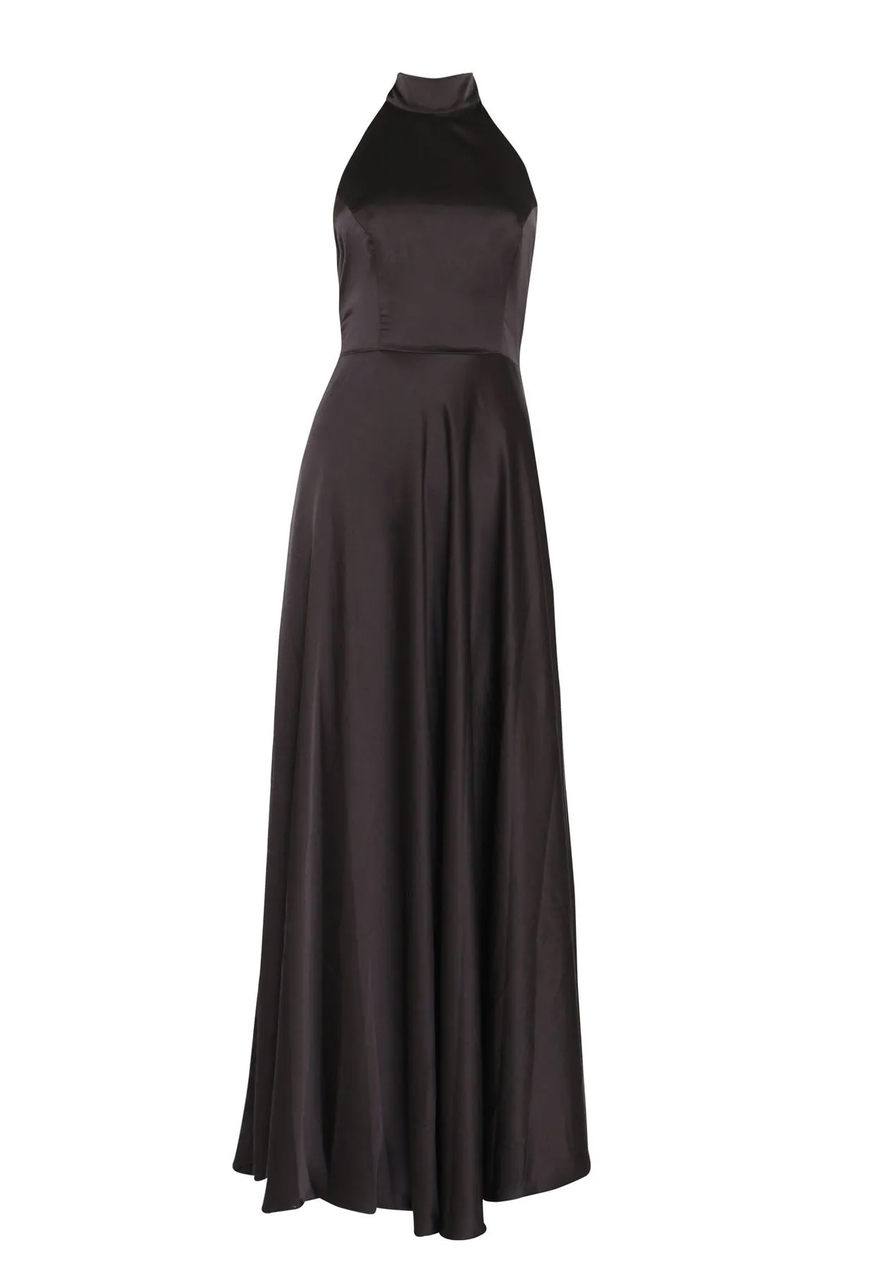 Cleo Black Halterneck Bias-Cut Maxi-Dress sold by True Decadence product image thumbnail 5