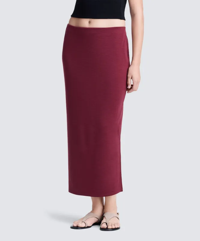 Women's Merino Maxi Skirt sold by Unbound Merino
